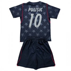 Yhdysvallat Christian Pulisic #10 Jalkapallovaatteet Lasten Vieraspeliasu MM-kisat 2026 Lyhythihainen (+ Lyhyet housut)